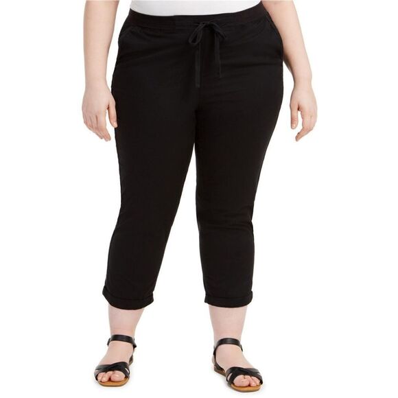 Style & Co Twill Tape Utility Pants sz 18W= 36x27 - Picture 1 of 11